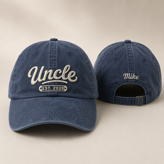 Uncle Est 2026 Washed Cap - Washed Cap - front view