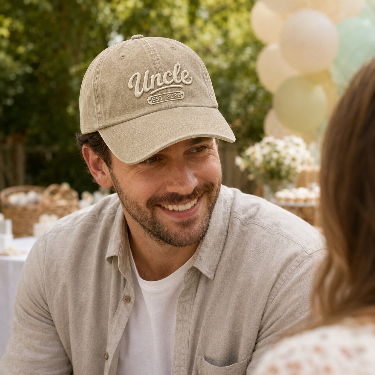 Uncle Est 2026 Washed Cap - Washed Cap - side view