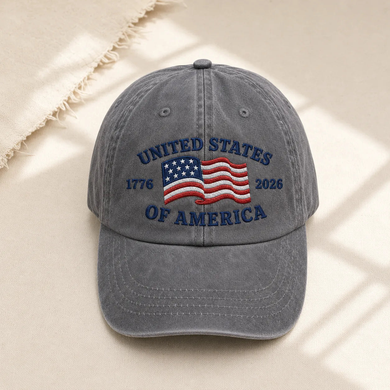 United States of America 1776-2026 Washed Cap - washed cap - close up
