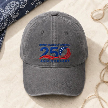 United States of America 250 Anniversary Washed Cap - washed cap - alternate angle