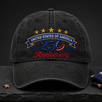 United States of America 250 Anniversary American Washed Cap - washed cap - alternate angle