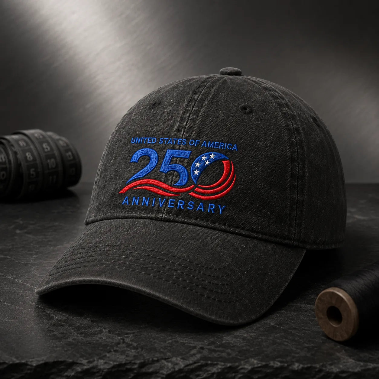 United States of America 250 Anniversary Washed Cap - washed cap - detail