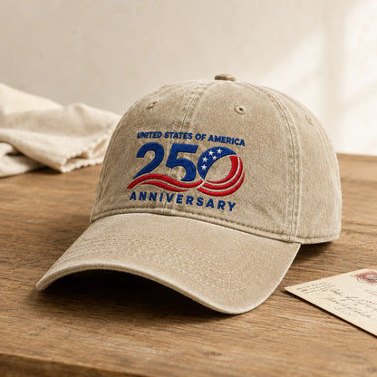 United States of America 250 Anniversary Washed Cap - washed cap - lifestyle