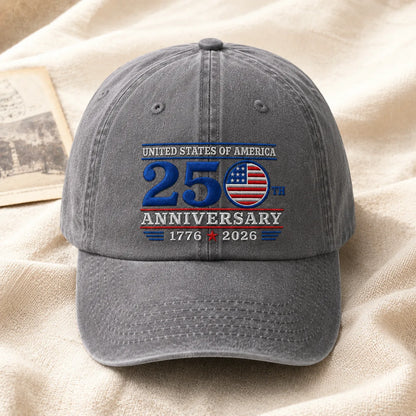 United States of America 250th Anniversary Bold Washed Cap - washed cap - alternate angle
