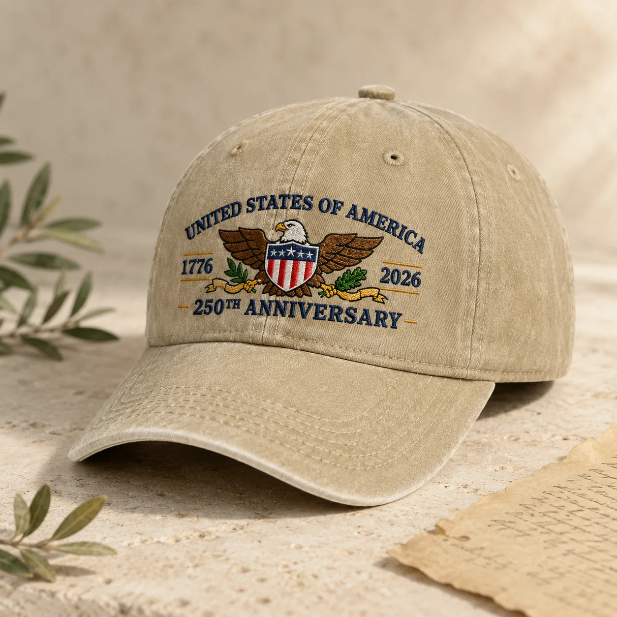 United States of America 250th Anniversary Washed Cap - washed cap - lifestyle