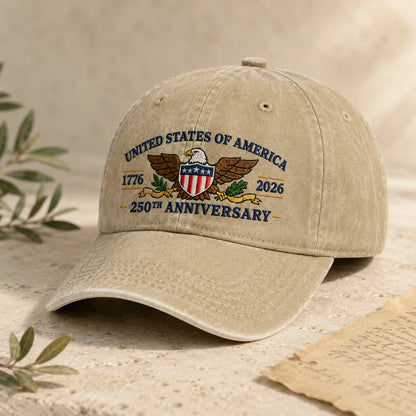 United States of America 250th Anniversary Washed Cap - washed cap - lifestyle