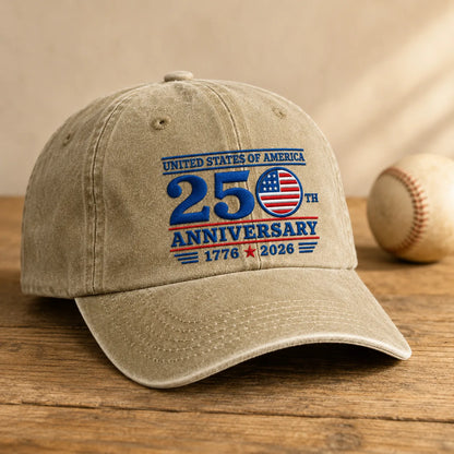 United States of America 250th Anniversary Bold Washed Cap - washed cap - lifestyle