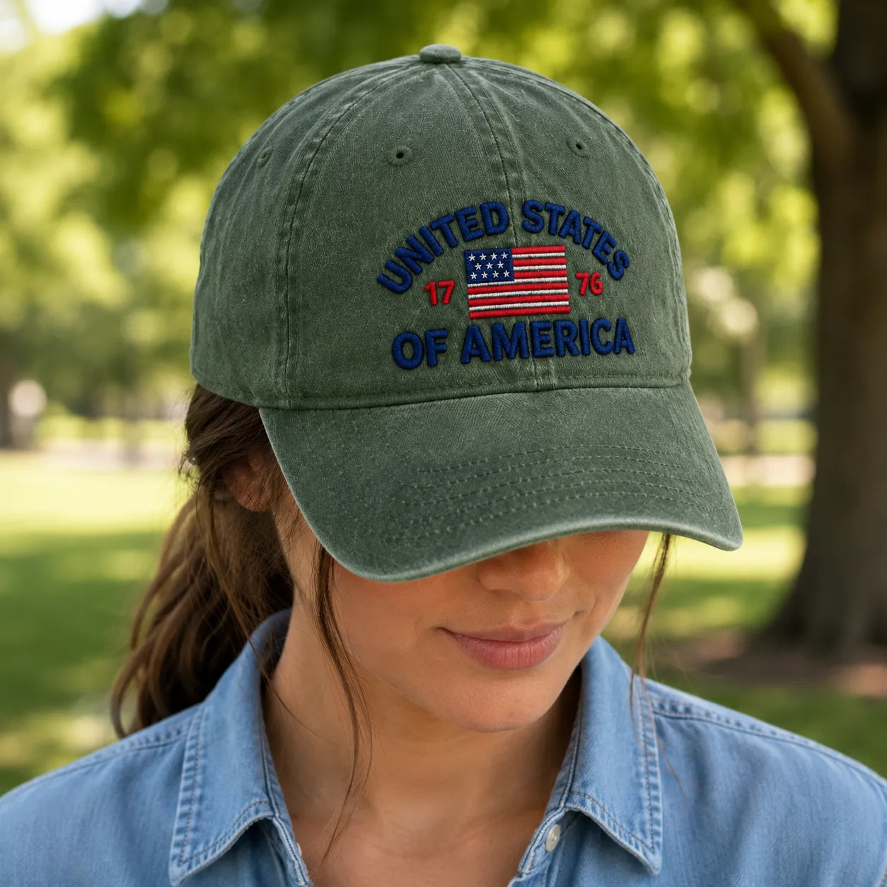 United States of America Washed Cap - washed cap - packaging