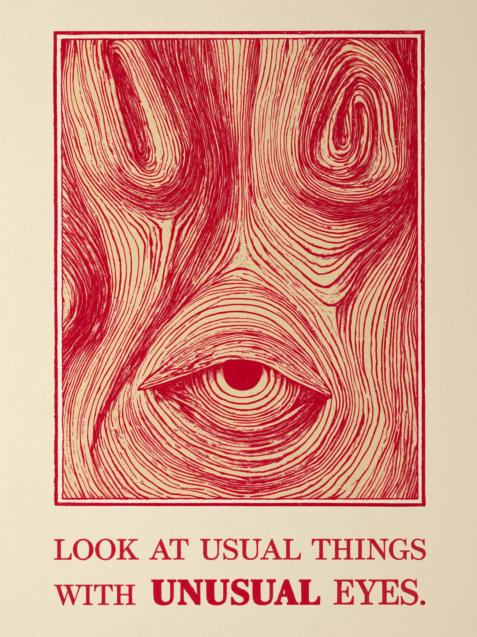Unusual Eyes Quote Wall Art Decor - Wall Art Decor - front view