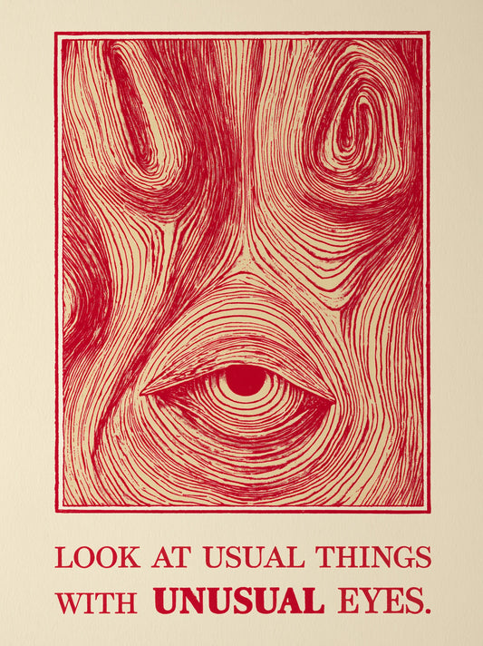 Unusual Eyes Quote Wall Art Decor - Wall Art Decor - front view