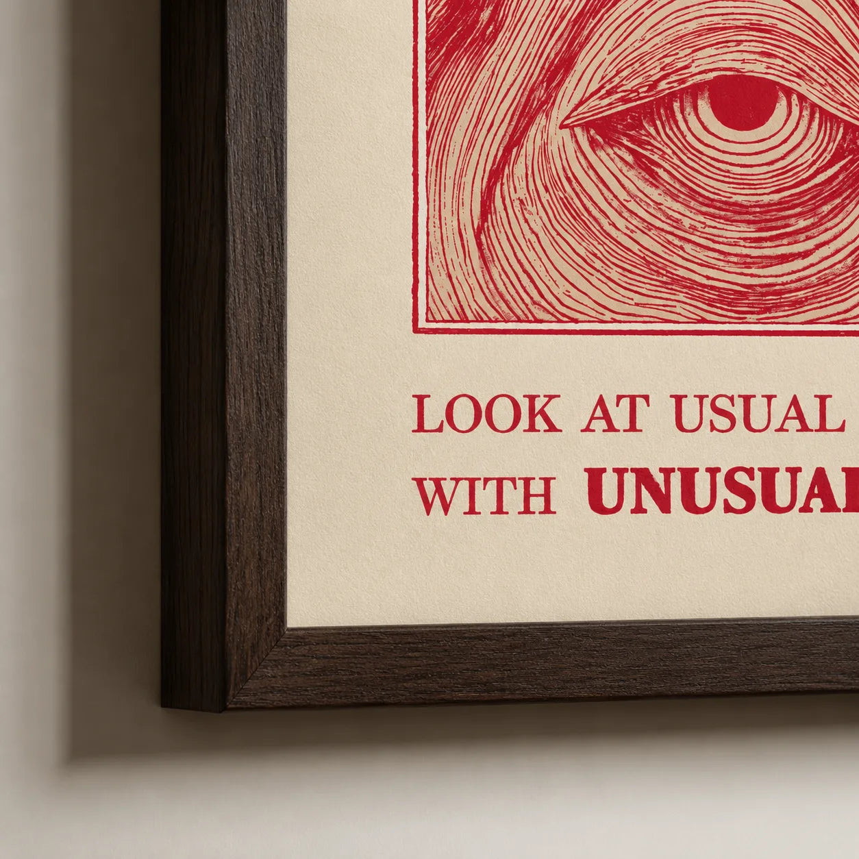 Unusual Eyes Quote Wall Art Decor - Wall Art Decor - packaging