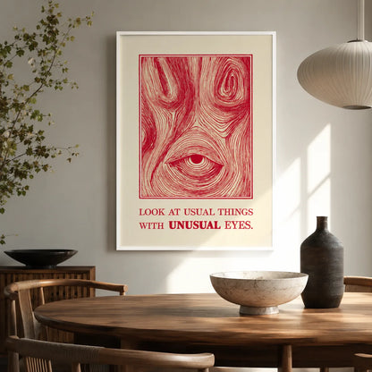 Unusual Eyes Quote Wall Art Decor - Wall Art Decor - styled