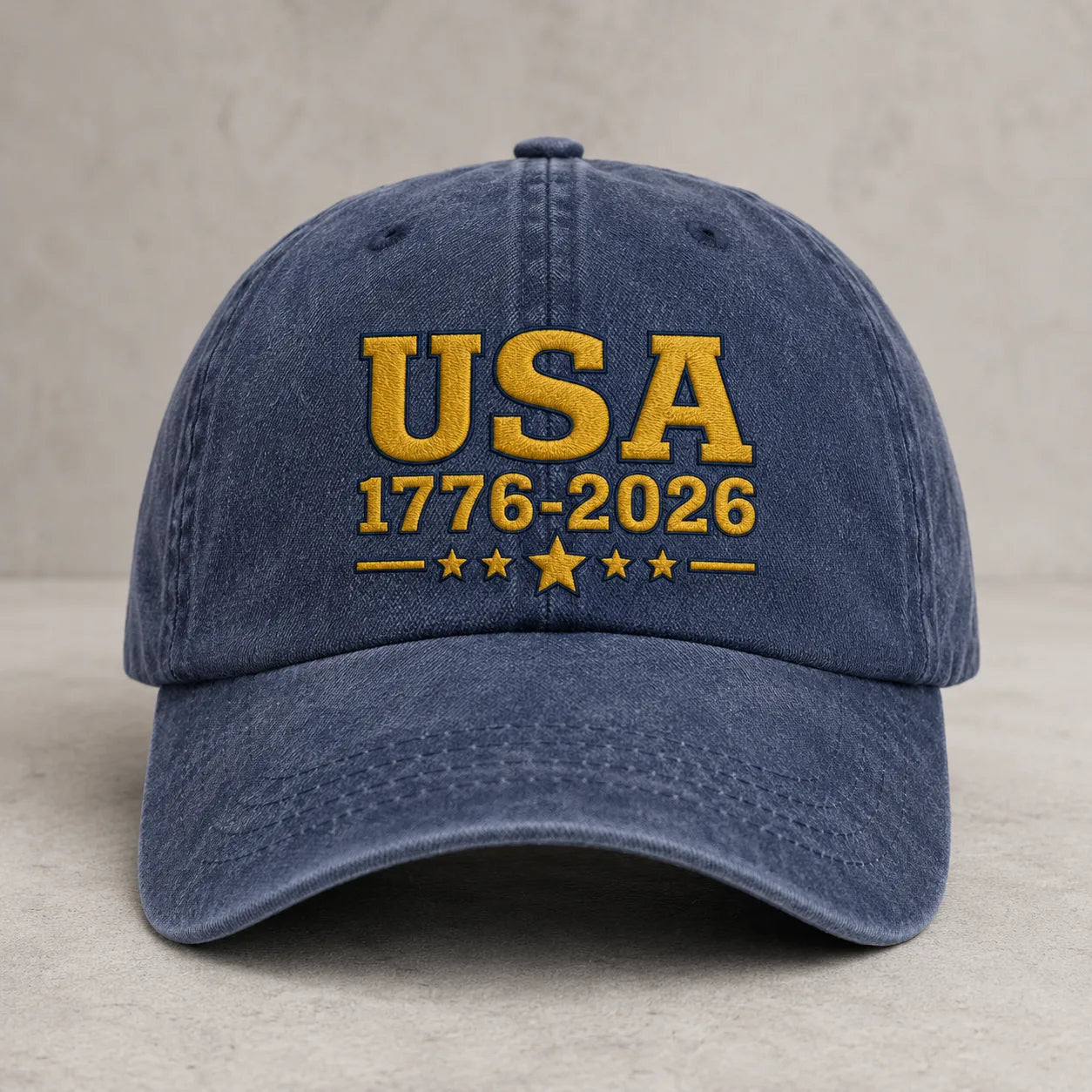 USA 1776-2026 Washed Cap - washed cap - front view