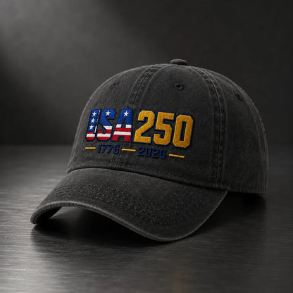 USA 250 Washed Cap - washed cap - alternate angle