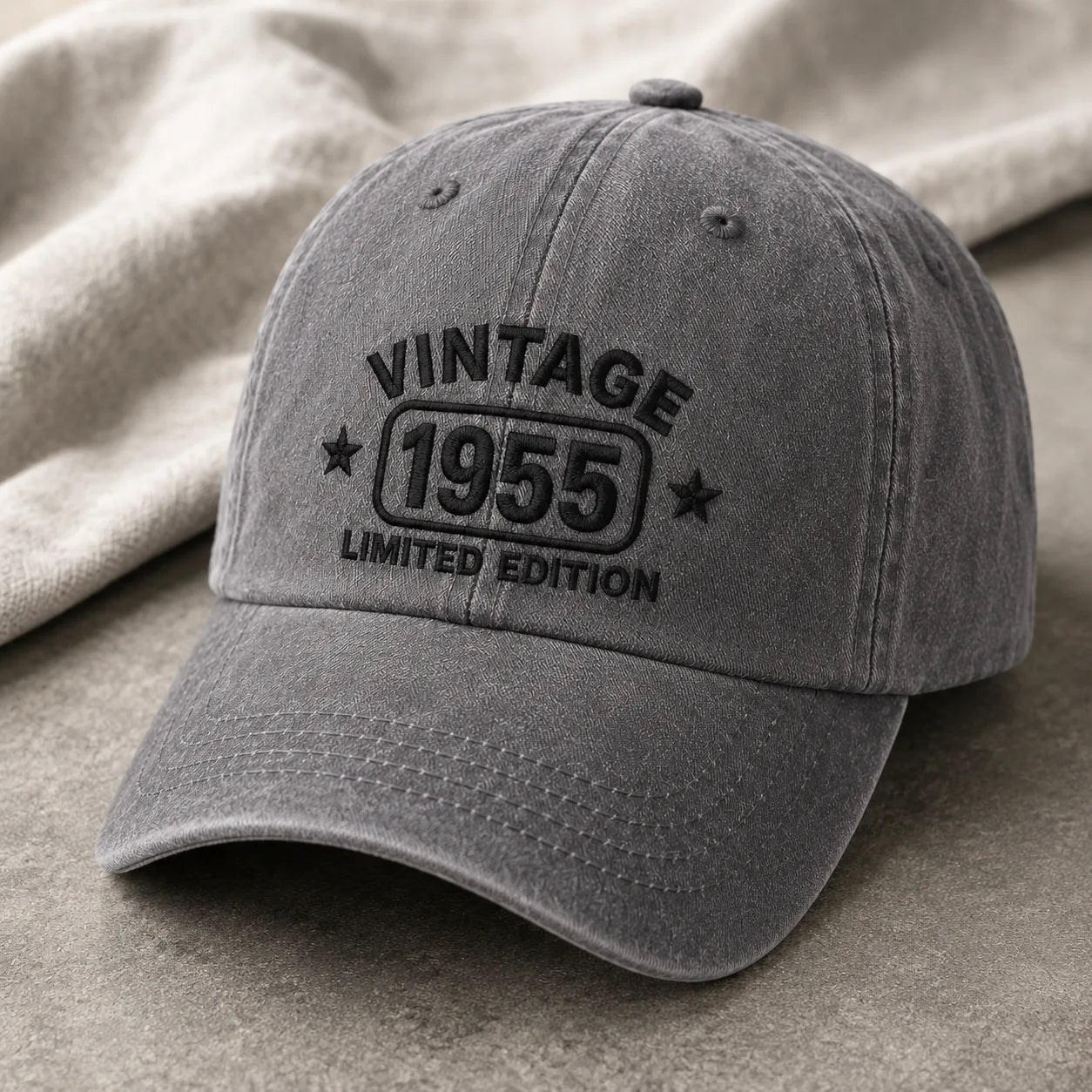 Vintage 1955 Limited Edition Washed Cap - washed cap - in use