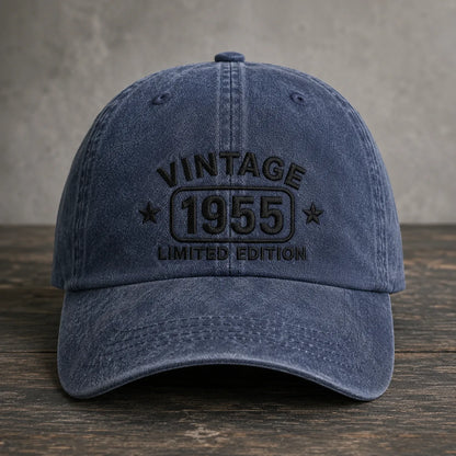 Vintage 1955 Limited Edition Washed Cap - washed cap - side view