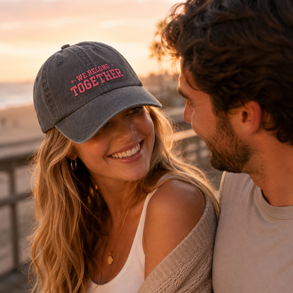 We Belong Together Embroidered Washed Cap - Washed Cap - lifestyle