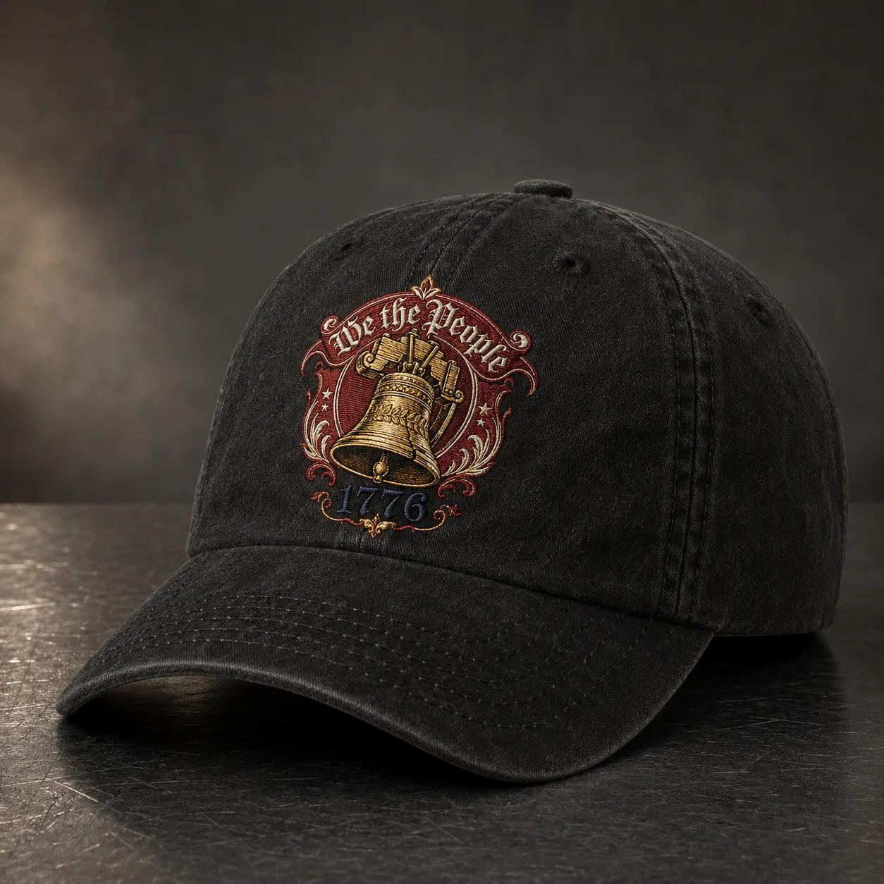 We the People 1776 Liberty Bell Washed Cap - washed cap - front view