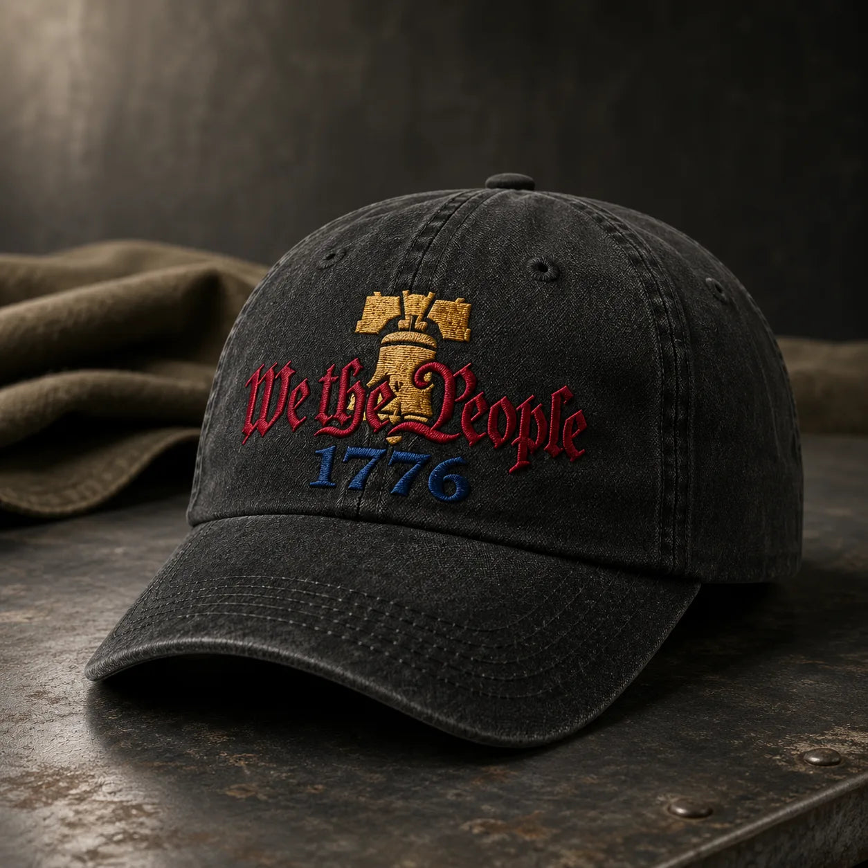 We the People 1776 Washed Cap - washed cap - alternate angle