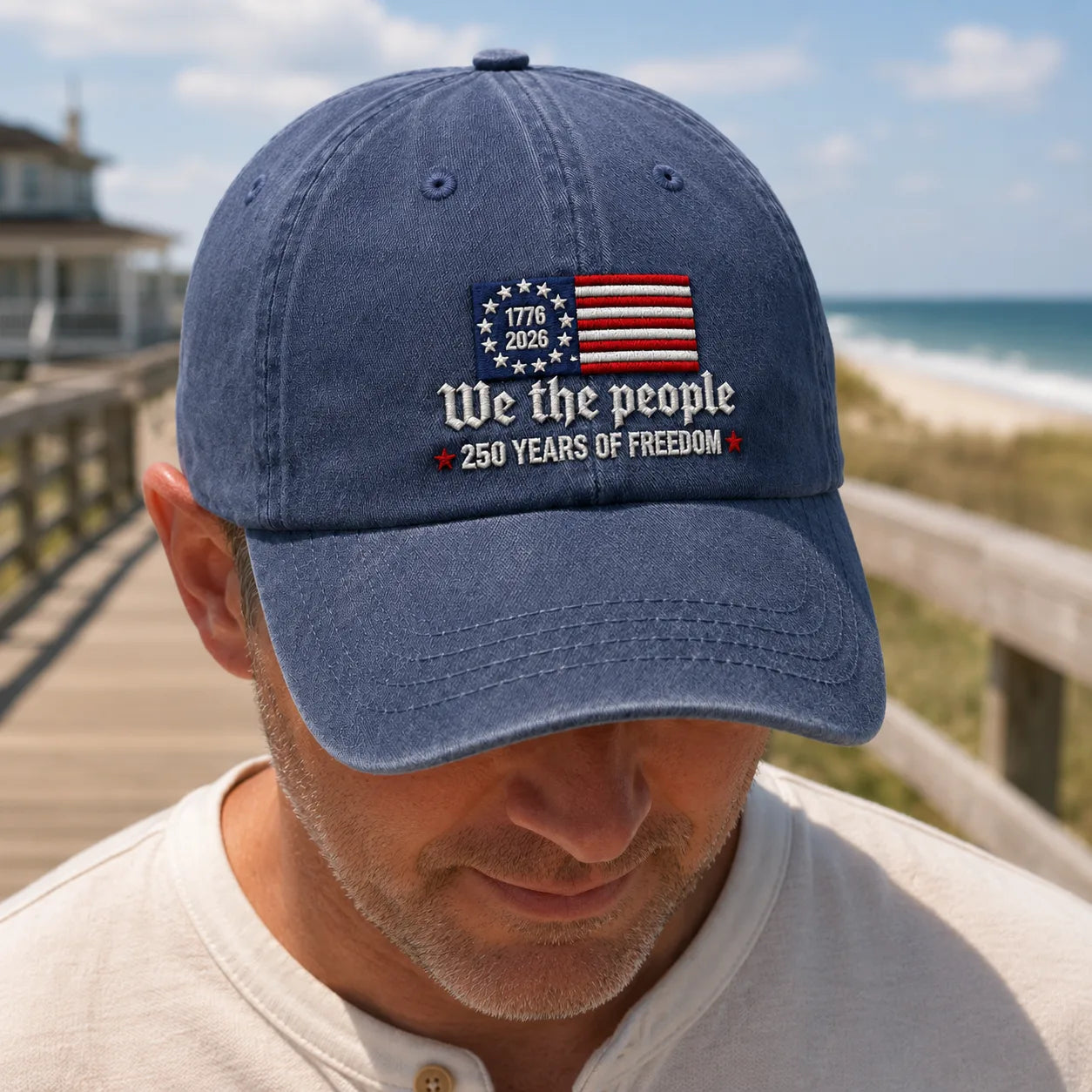 We the People 250 Years Freedom Washed Cap - washed cap - packaging