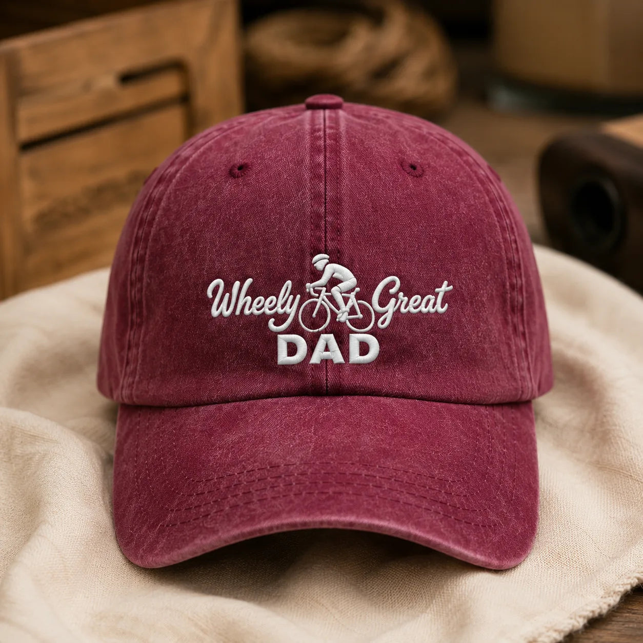 Wheely Great Dad Washed Cap - washed cap - lifestyle