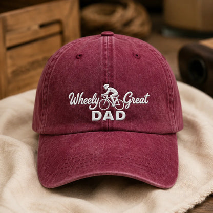 Wheely Great Dad Washed Cap - washed cap - lifestyle