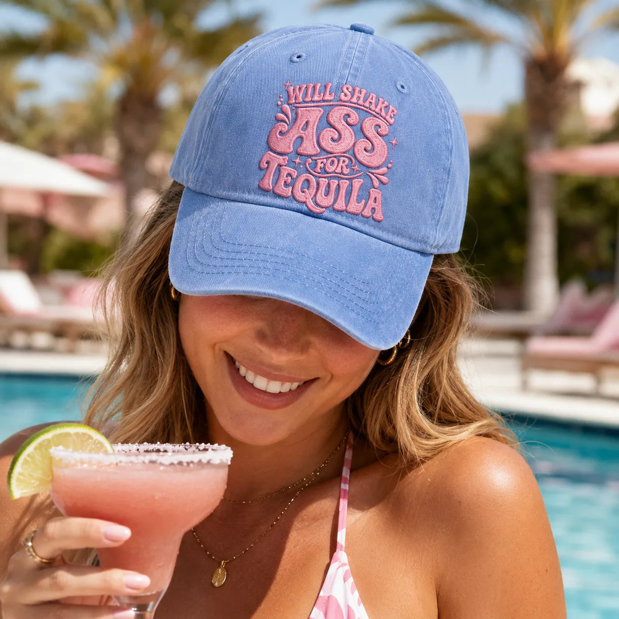 Will Shake Ass For Tequila Washed Cap - Washed Cap - alternate angle