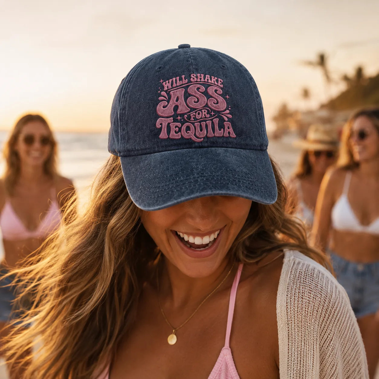 Will Shake Ass For Tequila Washed Cap - Washed Cap - lifestyle