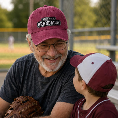 World's Best Grandaddy Washed Cap - washed cap - alternate angle