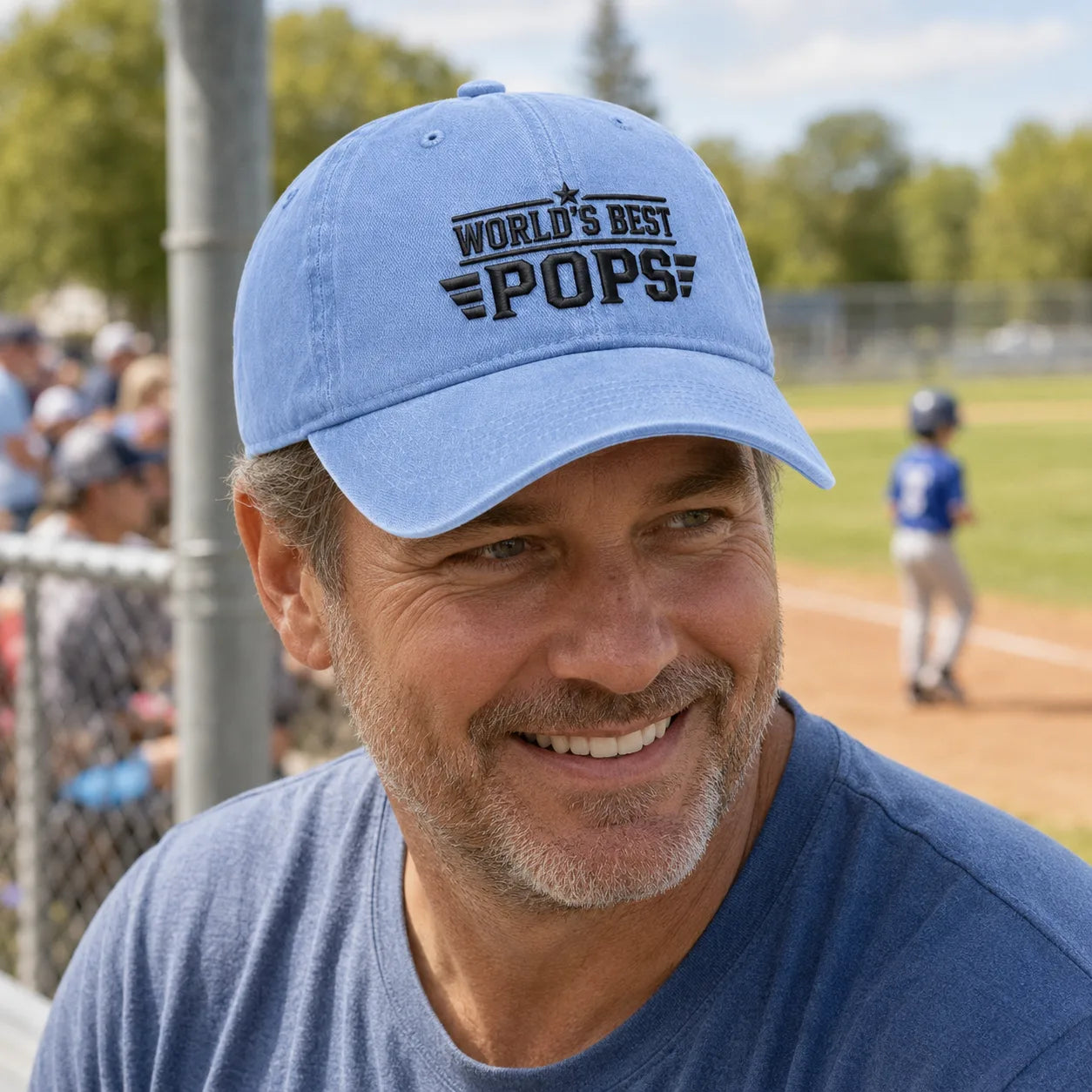 World's Best Pops Washed Cap - washed cap - alternate angle