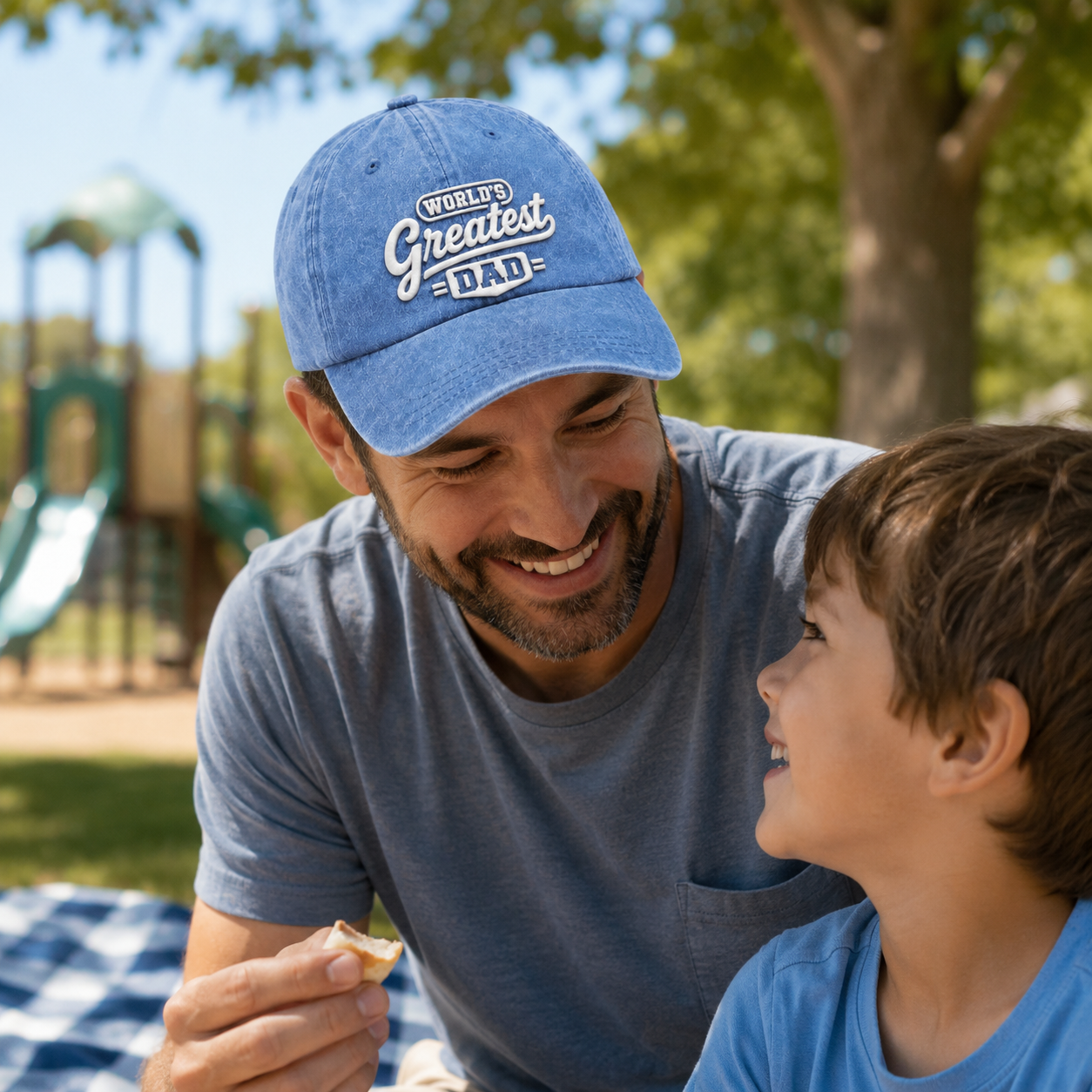 World's Greatest Dad Washed Cap - Washed Cap - alternate angle
