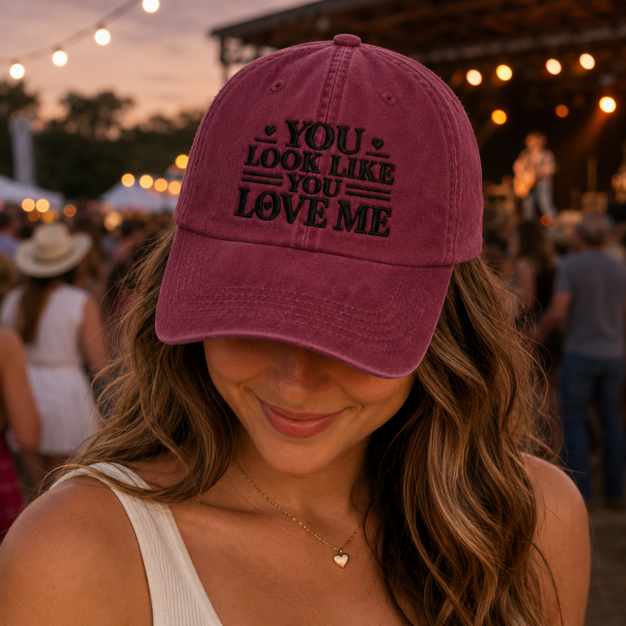 You Look Like You Love Me Washed Cap - Washed Cap - lifestyle